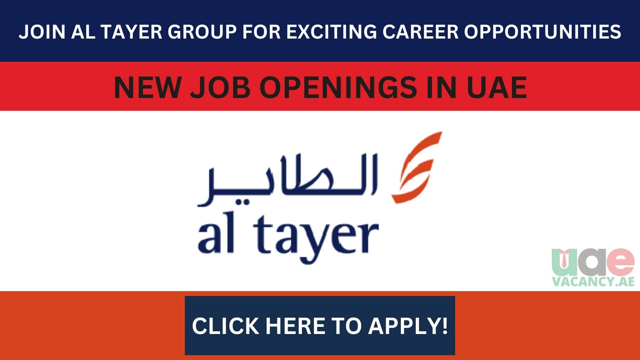 Al Tayer Group Careers in UAE