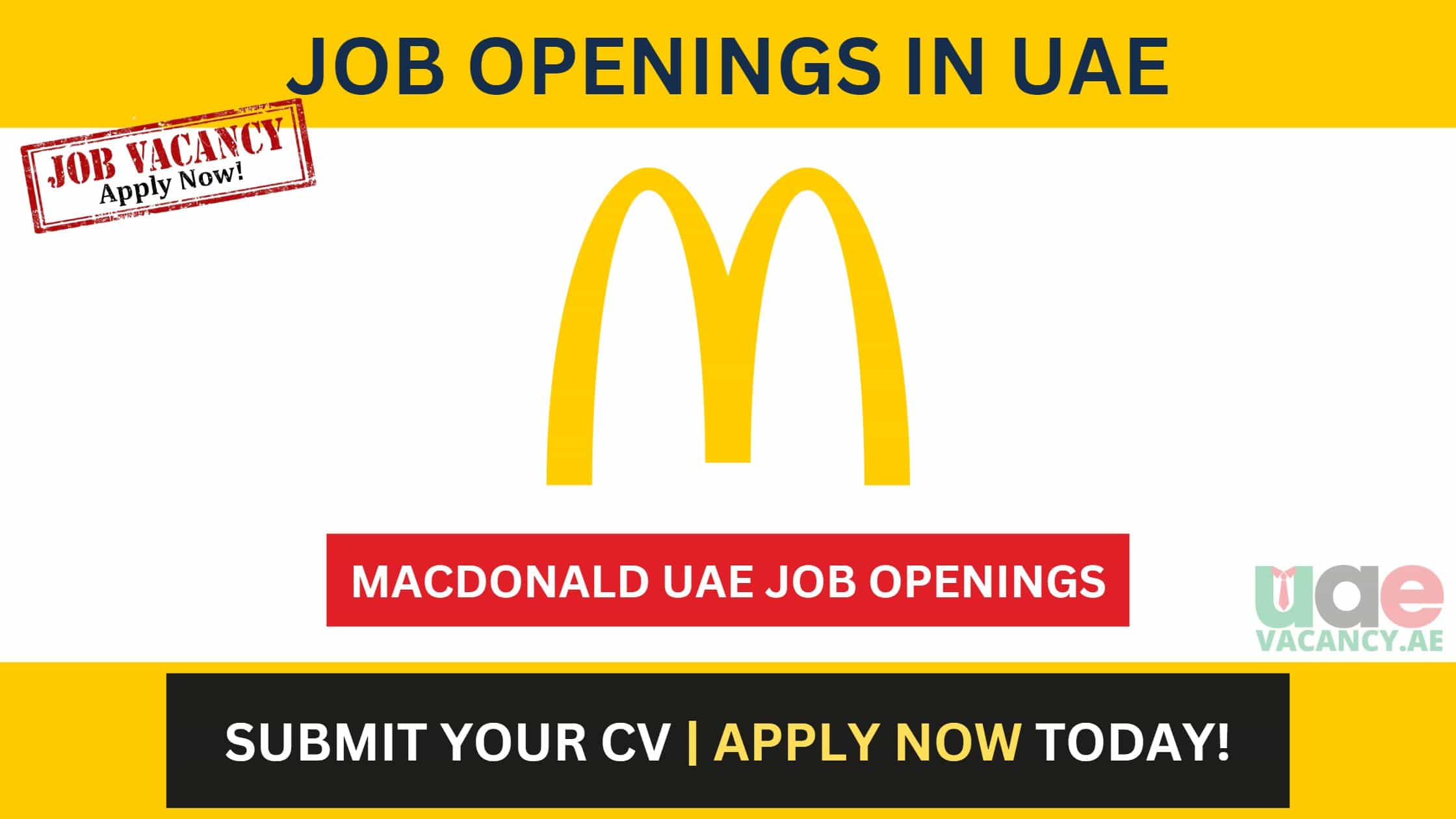 McDonalds Career in UAE